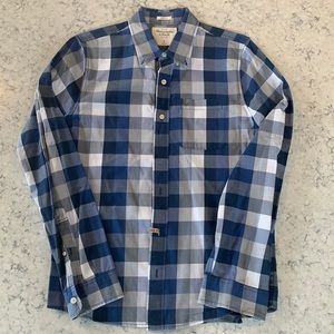 Abercrombie & Fitch Men’s Plaid Button Down Long Sleeve Shirt